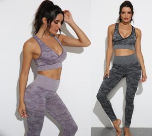 Tracksuits Tasarımcı Yoga Setleri Vneck Sexy T Shirt Kadın Yoga Kıyafetleri SAKIM GİDER GİDİYORUM Spor giyim Fitness 2pcs Sütyen Tozluklar Pa7006653