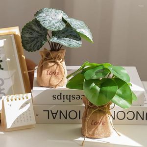 Kwiaty dekoracyjne sztuczne rośliny bonsai małe drzewo symulacja garnek fałszywy stół ozdoby doniczkowe