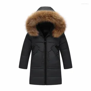 Daunenmantel Kinder Winterjacke Pelzkragen Kinder Ente Parkas für Teenager Mädchen 6 8 10 12 14 Jahre Outerwar Dwq782