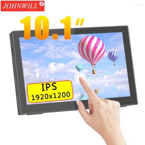 Monitor protable 10.1 Inch1920x1200 16:10 HD 60Hz IPS Painel Touchscreen HDMI secundário compatível com PC Raspberry