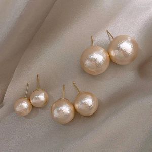 Kolczyki do stadnin Minar Trend 12 mm 16 mm 20 mm różowy kolor Symulowany Perł dla kobiet Mejr Cotton Pearls Oświadczenie Brincos