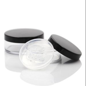 24 contenitori vuoti per polvere da 30 g 50 g con setaccio per polvere cosmetica, barattolo di plastica con setaccio in polvere sfusa scatola di latta vaso all'ingrosso Mjbwv Ufqxg