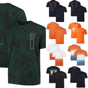 2024 새로운 F1 레이싱 티셔츠 포뮬러 1 드라이버 티셔츠 여름 남자 남녀 패션 대비 대비 캐주얼 티셔츠 짧은 슬리브 플러스 크기