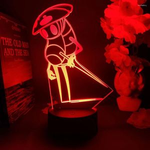 Luzes da noite oco cavaleiro quirrel 3d led neon nightlights amigos presente de aniversário presente legal para crianças quarto mesa decoração jogos lava lâmpadas