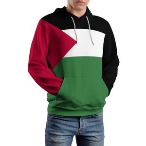 2024 فلسطين العلم 3D هوديي بوليستر الرجال نساء Harajuku Sweatshirt للجنسين هوديز pulver distual 240126