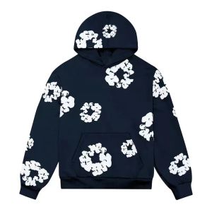 Dinem Tear Felpa con cappuccio da uomo Designer Giacca da uomo Felpa con cappuccio Falection Cappotto da uomo Ready made Flower Puff stampato Felpa in difficoltà Uomo Top Pullover Designer