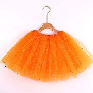 Kjolar kvinnors godisfärg flerfärgad kjol stöder halva kropp puff petticoat färgglad liten kort elastisk midja tartan