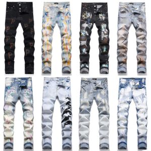 Mor kot pantolon erkek kot pantolon açık mavi koyu gri İtalya marka adam uzun pantolon pantolon sokak giysileri denim sıska ince düz biker jean D2 en iyi kalite