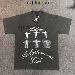 Herrskjortor tvättade grå hellstar studior skjorta män kvinnor högkvalitativa svarta topp tees t-shirt haikyuu bu0h