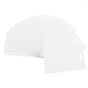 Gift Wrap Premium Blank PVC Cards With Slot Punch On Short Side - Vertical ID CR80 Plastic