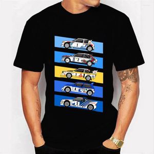 Erkek Tişörtleri 1986 Grup B Ralli Arabaları Komik Tee T-Shirts Moda Yaz Erkekler Kısa Kollu Siyah Üstler Tees Hip Hop Sokak Giyim Camisetas