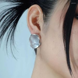 Stud Earrings Shaped Studs Y2K Ear Jewelry Party Alloy Material Gift For Women Girls
