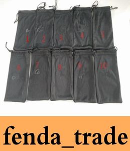 Güneş gözlüğü için siyah çantalar logo çantaları marka kalite fabrikası 10 renk seçenekleri normal boyut için takım elbise moq50pcs fast shi5582912