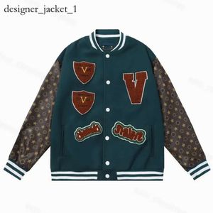 Louiseity Men's Jacket 11 Coat Jacket Baseball Tops Couples Mens Clothing Uniform L Viutonity Men Women Printed Letter Spring and Autumn Lightweight Loose 819