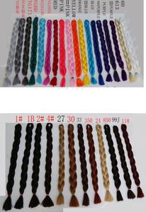 High Quality Xpression Synthetic Braiding Hair 82inch 165grams single color Premium Ultra Braid Kanekalon jumbo braid Hair Extensi9060765