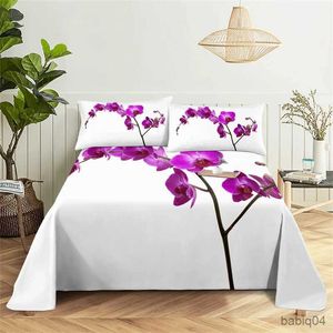 Yatak Seti yatak odası sayfası muhteşem çiçekler dijital baskı yatak tabakası kasa yatak moda zarif baskı sayfası