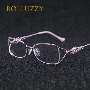 Moda masculina feminino grau óculos quadro leitura encontrando prescrição óptica recibo dourado óculos quadro eyewear 240126