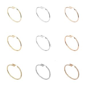 nail bracelet diamond jewelry designer for women designer bracelet Titanium Steel Bangle Gold-Plated Never Fading Non-Allergic, Gold Bracelets