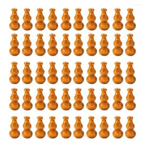 カーテン50 PCS Gourd Beads Peachwood Windows Curtains Manual Solid Docor木製の装飾パンチングイヤリングなし