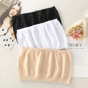 Camisoles & Tanks Fashion Summer Breathable Strapless Nylon Invisible Crop Tops Backless Women Sexy