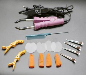 618 PINK color Top quality FLAT PLATE Fusion Hair Extension Keratin Bonding Tool Heat Iron hair connector3976723