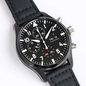 Tasarımcı IWC Watch Mens Pilot Watches 5A Yüksek Kaliteli Mekanik Hareket Uhren 43mm Menwatch Kronograf Tarihi Bilgi saati Süper Luminova Montre PB21