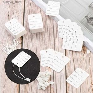 Labels Tags 500/1000PCS Useful Retail Fittings Garment Supplies Price Tags Clothing Label Hang Tag String Hangtags Q240217