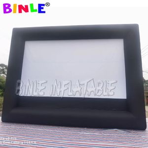 wholesale Touring 10x8m (33x26ft) Big Outdoor Inflatable Cinema Screen,rear projection movie screens for sale air balloon decoration toys sport advertising