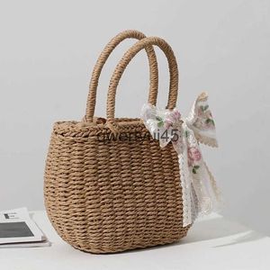 Сумки-тоут, простой дизайн, соломенные сумки и сумки для женщин, сделанные в богемном стиле, сумка-мешок, летняя модная сумка-ведро, кошелек H24217