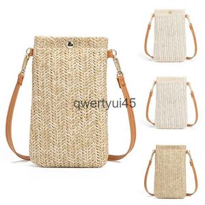 Shoulder Bags Wallet Women Diagonal Straw Woven Mobile Pone Clu Bag Ladies Purse Summer Beac Travel Female Mini Card olderH24217