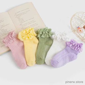 Çocuk Socks pamuk dantel fırfır prenses örgü nefes alabilen çoraplar çocuk ayak bileği kısa çorap beyaz pembe kız bebek çocuklar çocuk yürümeye başlayan çocuk dans