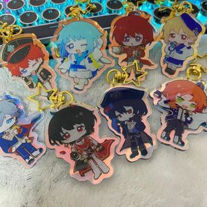 Ensemble Stars Anime Keychain Women Sena Izumi Shino Hajime Leo Key Chain Man Acrylic Ring Bag Pendant Kawaii Accesorios 240227