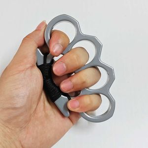 Självförsvarsverktyg Fist Cl designers Martial Arts Prop Half Rep Four Finger Binding Tiger Ring Survival Equipment S3JM