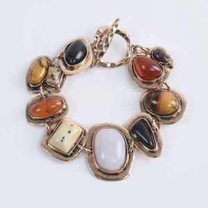 za Indische Vintage Armbänder Schmuck Frauen Böhmischen Ethnischen Statement Charme Retro Harz Stein Armband Weiblichen 240125