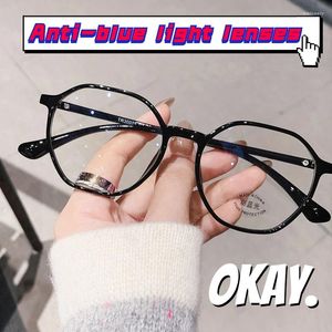 Óculos de sol óculos de prescrição transparente leitura feminina de alta definição luz anti-azul para os idosos