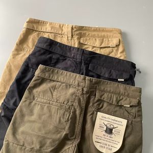 Tuta stile strada vintage lavato Pantaloni slim traspiranti da lavoro pesanti e spessi da uomo