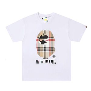 Bapesta skjorta japansk street bapestar skjorta modeväska klassisk bbl randig apa huvudbokstav tryckt t-shirt bapes skjorta 9068