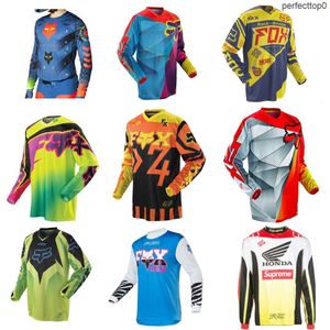 T-shirt da uomo 2022 Foxx Abbigliamento da discesa Four Seasons Abbigliamento da equitazione da montagna a maniche lunghe da uomo e da donna Sconto sull'abbigliamento da equitazione per motociclisti