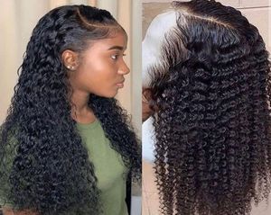 Onda de água peruca encaracolado frente do laço perucas de cabelo humano para mulheres negras bob longo profundo frontal peruca brasileira molhado e ondulado hd full1051340