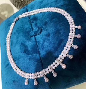 2020 novo 925 prata esterlina pérola colar 45mm real natural barroco pérola gargantilha colares para mulheres moda jóias gift1047983
