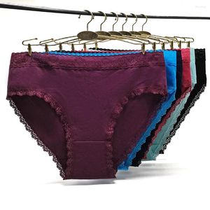 Women's Panties Delivery Women Sexy Female Briefs 95%cotton Middle Waist Underwear Young Girl Clothes 2XL-4XL 6pc/lot Fashion