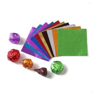 Storage Bags 500Pcs Glossy Chocolate Tin Foil Paper Are Suitable For Gift Wrapping Scrapbooks Various Arts DIY Craft Projects Decorations