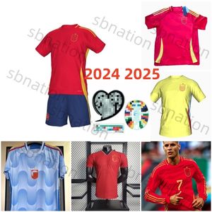 2024 Spanish jersey football jersey national team Spain 24 25 Euro Ferran Canales Ansu Fati Koke Asnsio Asla Pedri Morata Morata kids Cup kit mens football shirt