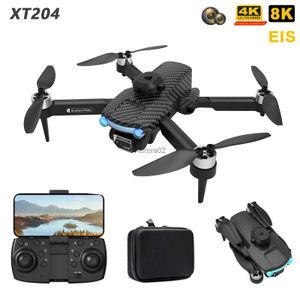 DRONES NEW XT204 MINI DRONE 4K PROFESIONAL 8K HDカメラ障害物航空写真ブラシレスモーターRC Quadcopter Toy for Kid YQ240217