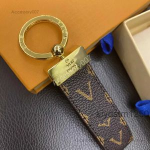 Desigenr Jewelry Keychain Designer Key Chain Luxury Leather Ring Male Personalized Bag Charm Female Car Classic Old Flower Couple Upscale Fashion L9HQ