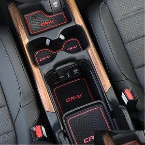 その他のオートパーツその他の部品車ダッシュボードアンチスキッドパッドドアスロットホンダCRV CR-V 2013 2014インテリアアクセサリードロップDEDHVDFのためのダストプルーフ