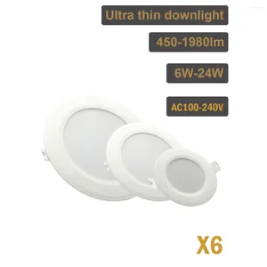 Plafoniere Led Downlight Lampada da pannello ultrasottile per interni da incasso 220V 24W Lumen elevato è adatto per cucina Soggiorno Centro commerciale