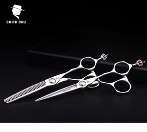 Smith Chu Crown Высокое качество XL156 6 дюймов 440C Нержавеющая сталь Профессиональные парикмахерские ножницы для филировки Парикмахерские ножницы Наборы 4353846