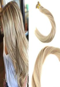 Человеческие волосы Balayage I Tip Extensions 18613 I Tip Fusion Предварительно скрепленные волосы для наращивания Stick Кератин I Tip Hair 100 г качество 7501075