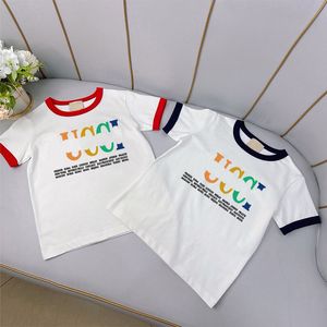Barnkläder barn designer t shirt flickor pojkar kort ärm baby småbarn skjortor lyx varumärke sommar barnkläder 100% bomullstopp essskider cxd2402175-6